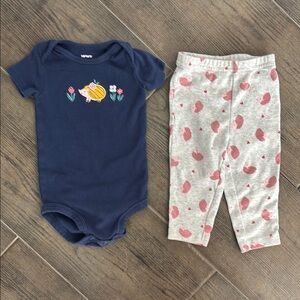 Hedge Hop Onesie and Pants Set Size 6M
